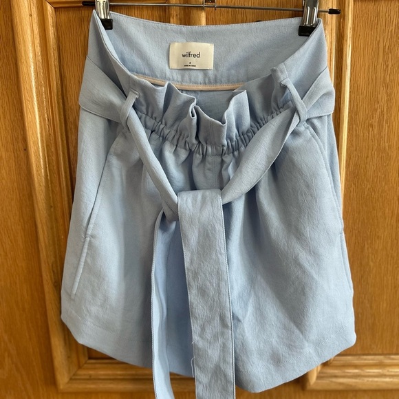 Aritzia Wilfred Paperbag Shorts Heatwave Blue Size 4 - Picture 2 of 7